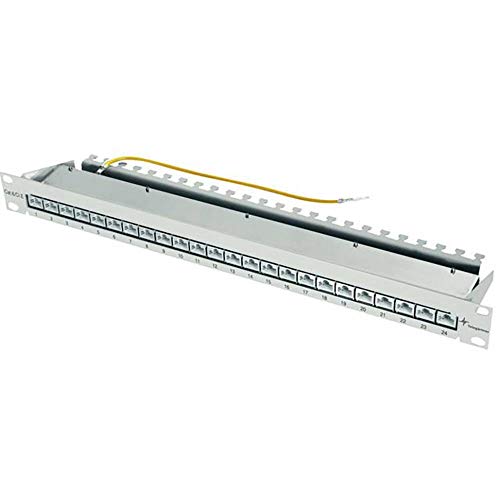 Telegärtner J02023A0052 Patch Panel K Class Ea(Tief) 24X Rj45, 48,36 Cm (19 Zoll) Lichtgrau