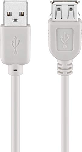 Goobay 68624 Hi-Speed Usb 2.0 Kabel Verlängerung / Verlängerungskabel Für Geräte Mit Usb-Anschluss / Kupfer (Cu) Innenleiter / Datenübertragung 480Mbi