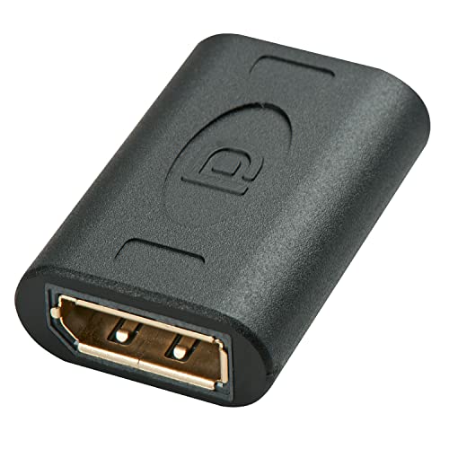 Lindy 41020 Displayport Doppelkupplung Premium Schwarz