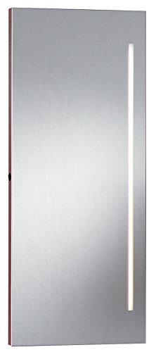 Fackelmann Spiegel Mit Beleuchtung/Wandspiegelelement Mit Leuchtstoffröhre/Maße (B X H X T): Ca. 42 X 100 X 5 Cm/Hochwertiger Spiegel/Moderner Badezim