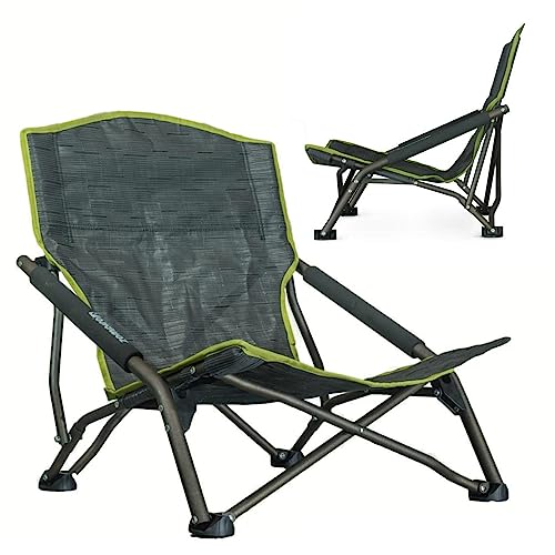 Zempire Front Row Ze-0150904 | Design Leichtgewichtsstuhl Mit Extra Breiten Standfüßen | Bequemer + Extra Stabiler Campingstuhl | Kleines Packmaß | In