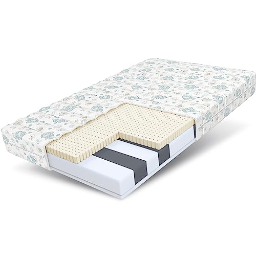 Fdm Smile Matratze 80X190 Cm Kaltschaum Kindermatratze Höhe 10 Cm Härtegrad H3 Öko-Tex Allergikergeeignet Bezug Waschbar Latex Matratzenbezug Dumbo