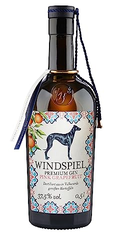 Windspiel Pink Grapefruit Gin - Der Mediterrane Gin Für Frische Gin & Tonic | Feine Wacholderbeere Trifft Auf Fruchtige Grapefruit | 37,5% Vol. (1 X 0