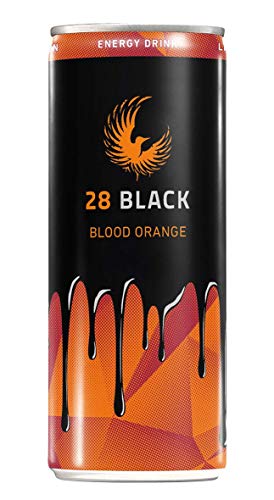 28 Black Blood Orange Energy Drink 24 X 0,25 Ltr. Inkl. 6€ Dpg Einweg Pfand