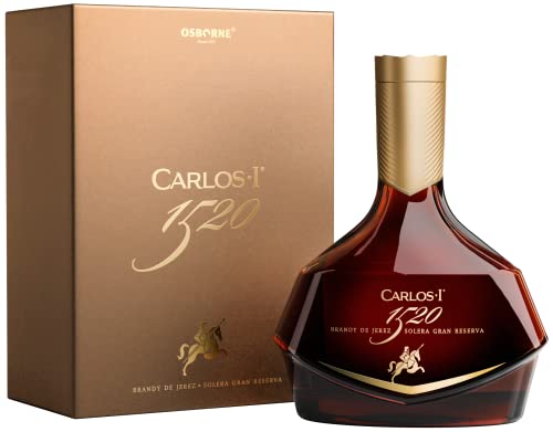 Carlos I 1520 Brandy Aus Jerez Solera Gran Reserva. Handgefertigt Mit Einer Auswahl Von Brandys Aus Hundertjährigen Soleras Der Privaten Osborne Kelle