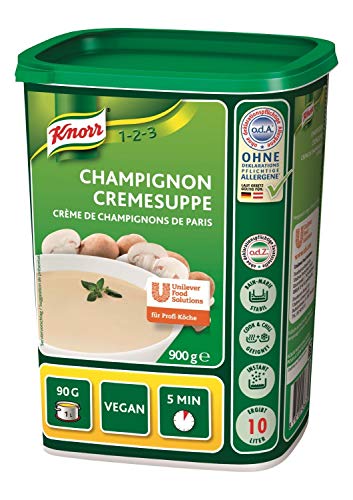 Knorr Champignon Cremesuppe Trockenmischung (Cremiger, Runder Champignongeschmack) 1Er Pack (1 X 900 G)