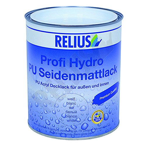 Relius Profi Hydro Pu Seidenmattlack Weiß 0.75 Liter