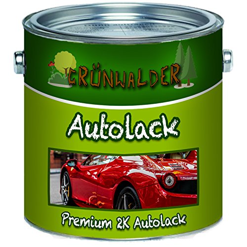 Grünwalder Premium 2 Komponenten Autolack Glänzender Landmaschinenlack, Hochdeckender Und Schlagfester Lack Mit Passendem Härter Set - Nur Zwei Dünne 