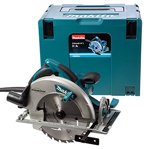 Makita 5008 Mgj 1800 W Handkreissäge 210Mm Im Makpac Schwarz, Blau, Silber 240 Volt