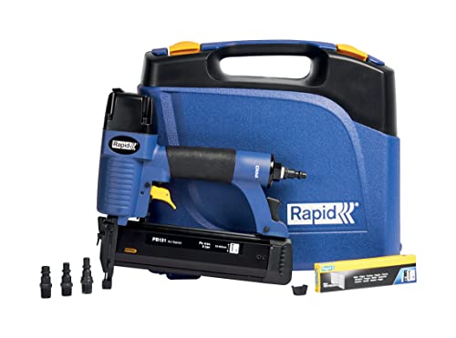 Rapid Nagelpistole Druckluft Pb131, Druckluftnagler Für Holz, Leistungsfähig, Für Stauchkopfnägel 18Ga 15-50 Mm