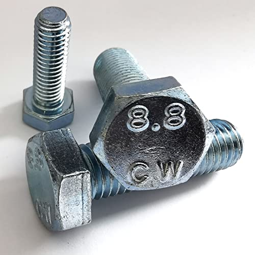 Din 933 Sechskantschrauben Verzinkt Iso 4017 Maschinen Schrauben M 6 8 10 12 16 (50, M8 X 70)