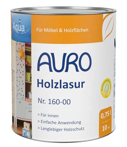 Auro Holzlasur Aqua Nr. 160-00 Farblos, 0,75 Liter