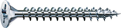 Spax Universalschraube, 4,0 X 60 Mm, 500 Stück, Kreuzschlitz Z2, Senkkopf, Vollgewinde, 4Cut, Wirox A3J, 1081010400605