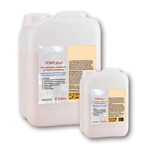 Korklack Korkversiegelung Aqua-Korklack - Seidenmatt - Für Alle Versiegelten Korkböden (1 Liter)
