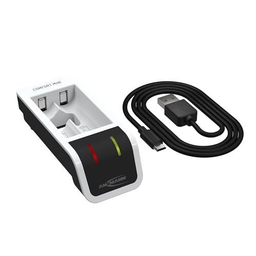 Ansmann Akku-Ladegerät Für Bis Zu 2X Nimh Aa Oder Aaa Akkus - Automatik Batterieladegerät Mit Perfect-7-Ladetechnologie, Repair-Modus Und Einzelschach