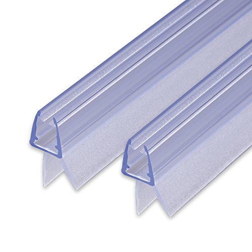 2X 80Cm Sealis Ersatz Duschdichtung - Dichtung Für 5Mm/ 6Mm/ 7Mm/ 8Mm Glastür Duschwand Badewanne Duschkabine Wasserabweiser Schwallschutz Abdichtung