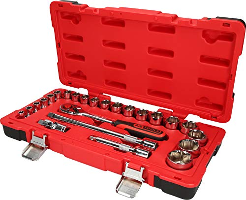 Ks Tools 958.0624 1/2" Chromeplus Steckschlüssel-Satz, 24-Tlg.
