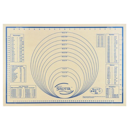 Städter 256972 Silikon-Unterlage Maxi Ausrollen Modelieren Backen In Geschenkverpackung
