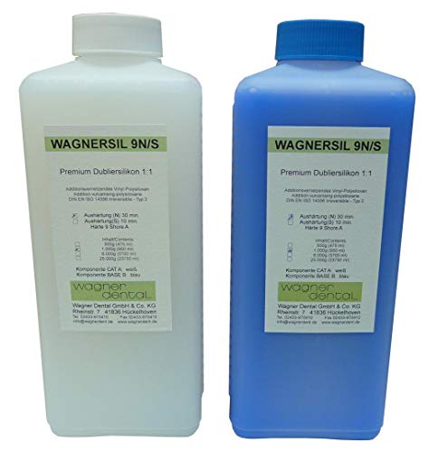 Wagnersil 9 N (2 Kg) | Premium Dubliersilikon | Mischverhältnis 1:1 | Abformsilikon | Silikon-Kautschuk | Zur Herstellung Von Silikonformen Mit Epoxid