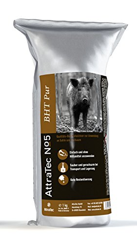 Attratec No 5 Bht Pur, Lockmittel Für Schwarzwild, Rotwild, Qualitätsbuchenholzteer 1Kg Flasche