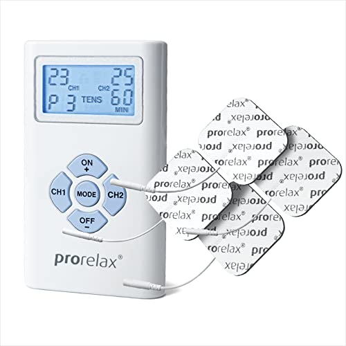 Prorelax Tens/Ems Duo | Elektrostimulationsgerät | 2 Therapien Mit Einem Gerät | Natürliche Therapie Gegen Chronische Schmerzen Und Zum Muskelaufbau |