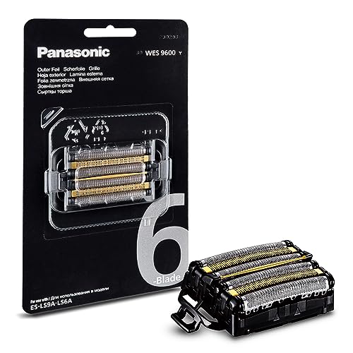 Panasonic Wes9600Y1361 Ersatzklingen Für Elektrorasierer Es-Ls9A & Es-Ls6A, Kombipack, 6-Klingen-System, Fortschrittlicher Japanischer Edelstahl, Wass
