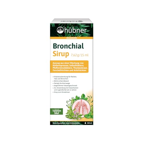 Hübner Bronchial-Sirup Schleimlösend Als Trinksaft 500 Ml