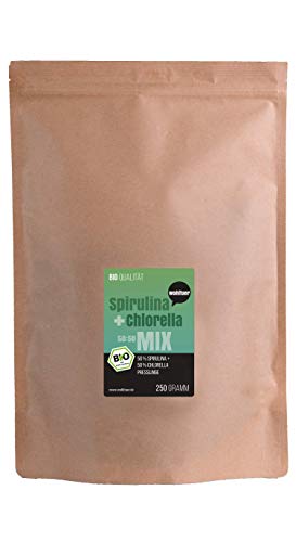 Wohltuer, Spirulina + Chlorella, 50 : 50 Mix, Bio Algen, Superfood, Nahrungsergänzung, 250 G Presslinge In Rohkostqualität, Vegan, Vegetarisch, Gluten