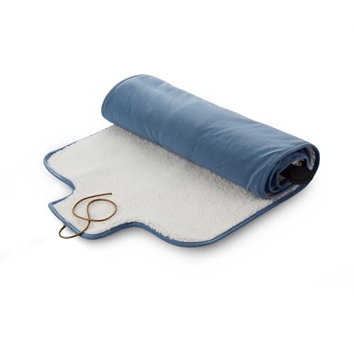 Medisana Ol 850 Outdoor Wärmedecke, Kabellose Heizdecke Mit 3 Temperaturstufen Für Unterwegs, Mit Weichem Flauschigen Material, Kompakt Aufrollbar Und