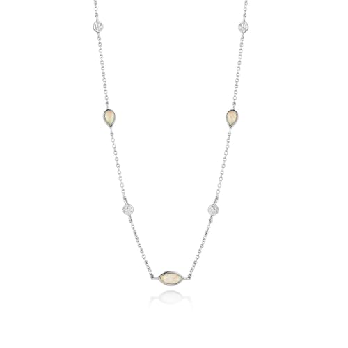 Ania Haie Damen-Kette Opal Colour Neckblace 925Er Silber Opal One Size Silber 32014188