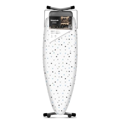 Taurus Argenta Elegance Silberfarben, Elegant Bügelbrett, Baumwolle, Weiß, 47X130Cm