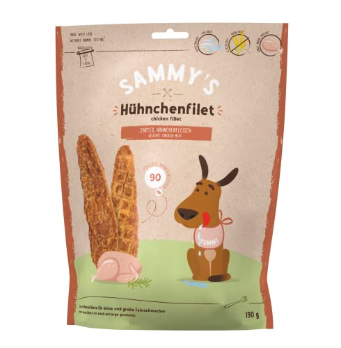 Sammy´S Hühnchenfilet | Zarter Snack Für Hunde Mit Viel Frischem Fleisch | Schonend Luftgetrocknet | 1 X 190 G