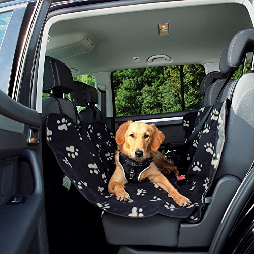 Trixie 13234 Auto-Schondecke, 1,40 × 1,45 M, Schwarz/Beige