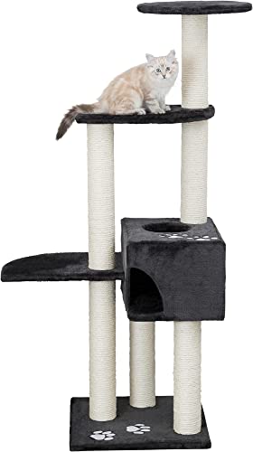Trixie Großer, Moderner Katzenbaum "Kratzbaum Alicante, 142 Cm, Anthrazit"- 43867