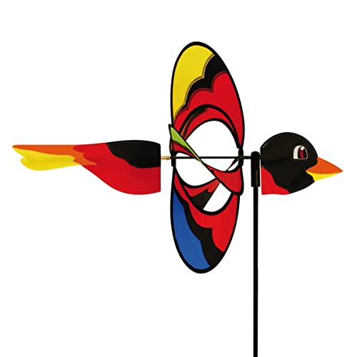 Cim Windspiel - Magic Bird - Uv-Beständig Und Wetterfest - Windrad: Ø38Cm, Motiv: 46X18Cm, Gesamthöhe: 103Cm - Inkl. Fiberglasstab Und Bodendübel