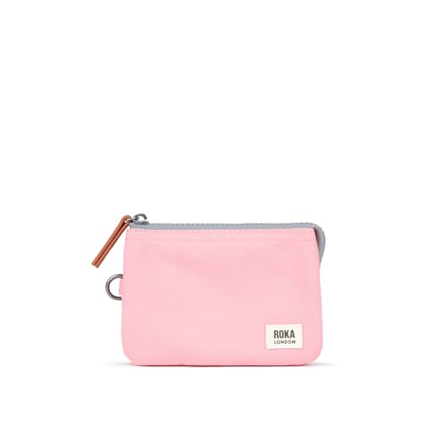 Roka London Carnaby Small Recycled Canvas, Rose, S, Münzgeldbörse