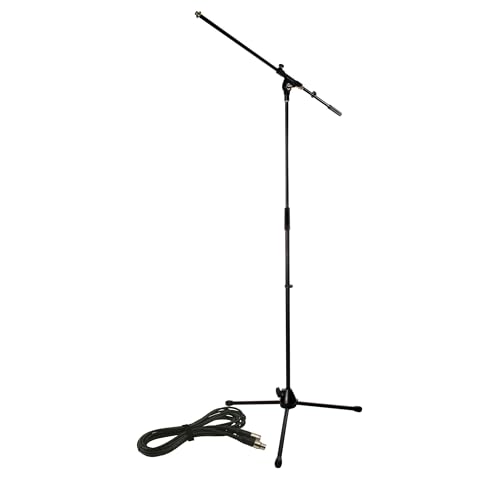 Music Store Mikro Standard Add On, 5M Xlr Mikrofonkabel Set, Profiqualität Mit Goldkontakten, Inklusive Mic 1 Mkii Mikrofonständer