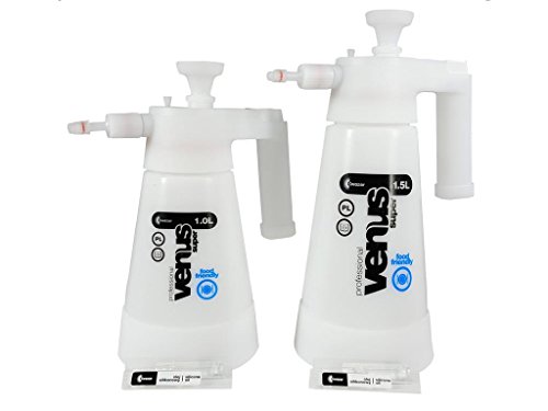 Kwazar Venus Super Food Set Druck Sprühflasche 1,5 + 1,0 Liter - Lebensmittelecht Für Die Verwendung Von Und Für Lebensmitteln Geeignet.