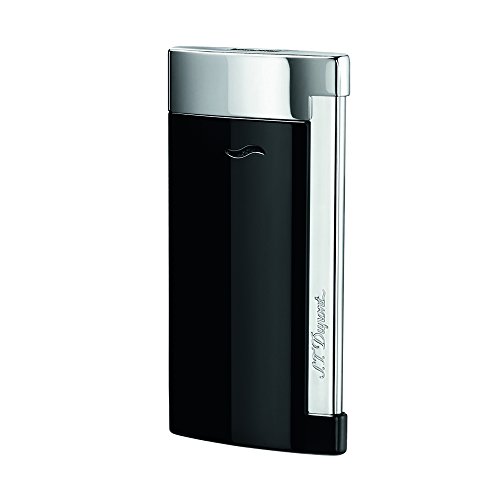 S.T. Dupont Slim 7 Feuerzeug, Schwarz/Chrom