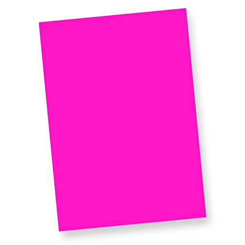 Tatmotive Neonpapier Neon Din A4, 80 G/Qm Farbiges Briefpapier, Leuchtpapier, 500 Blatt - Pink