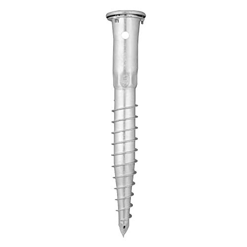 Tms Pro Shop Schraubfundament Ksf E 89 Für 6 Cm Pfosten, 80 Cm Lang Aus Stahl, Art.-Nr. 24080+24817