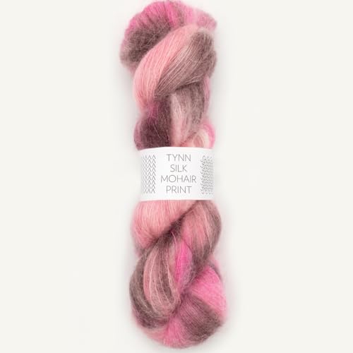 Sandnes Garn Tynn Silk Mohair Print - Farbe: Pink Berries (4700) - 50 G/Ca. 424 M Wolle