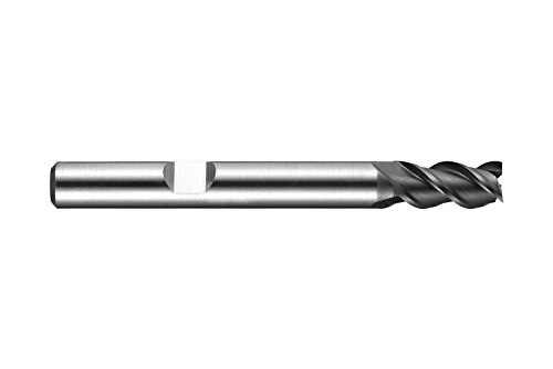 Dormer C90716.0 Serie C907 Hss-E-Pm 4 Rillen Schaftfräser Fräser Mit Alcrona-Beschichtung, Din 1835B Schaft, 16,00 Mm Schnittdurchmesser