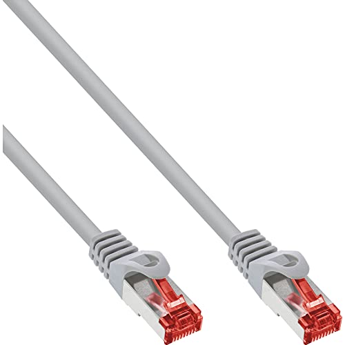 Inline 76920 Patchkabel, S/Ftp (Pimf), Cat.6, 250Mhz, Halogenfrei, Kupfer, Grau, 20M