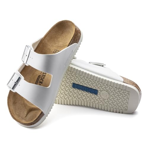 Birkenstock Arizona Semelle Professionnelle Unisexe Adulte Super Grip Birko Flor Blanc Eu(46)