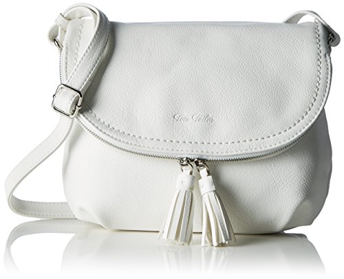 Tom Tailor Lari Damen Umhängetasche Crossbody Bag Mittelgroß Weiß