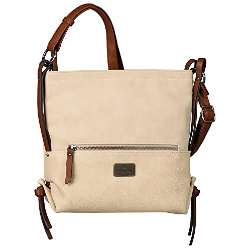 Tom Tailor Elin Damen Umhängetasche Crossbody Bag Mittelgroß Weiß