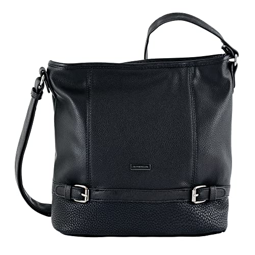 Tom Tailor Juna Damen Hobo Bag Schultertasche Mittelgroß Schwarz