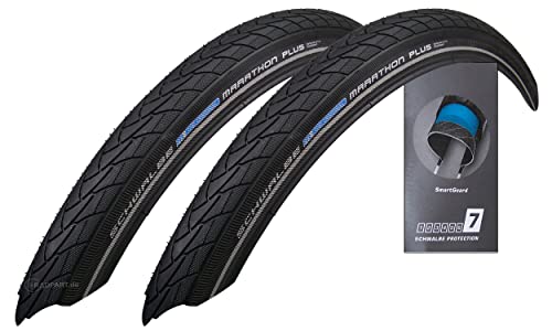 2X Schwalbe Marathon Plus 35-349 Drahtreifen Smartguard 16X1.35 Fahrradreifen
