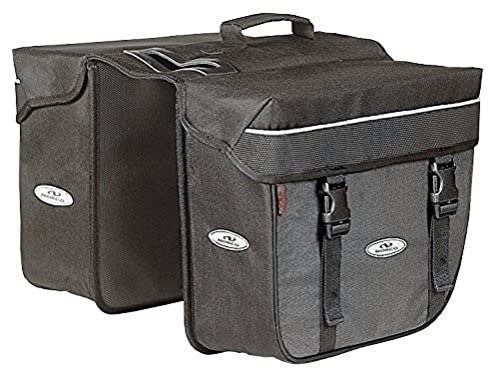 Norco Unisex – Erwachsene Fahrradtasche Orlando Twin, Schwarz, 35 X 30 X 12 Cm, 10 Liter